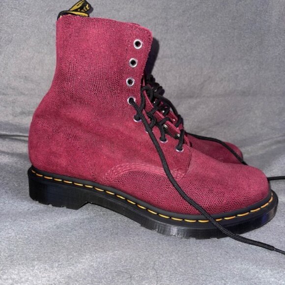Dr. Martens 1460 Maroon Pascal Lace-Up AirWair Sole US 11 Womens/UK 9